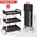 Carrello di Servizio Pieghevole per Ufficio Bar Casa Cucina