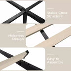 Struttura letto con 4 cassetti contenitore, Struttura letto a piattaforma con testiera imbottita a canale trapuntata, Forte supporto a doghe in legno, Nessun box-spring necessario