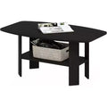 Summit Adventure Minimalist Style Coffee Table, Modern Espresso Table, Living Room Small Coffee Table