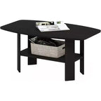 Summit Adventure Minimalist Style Coffee Table, Modern Espresso Table, Living Room Small Coffee Table