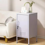 Tavolino da letto moderno minimalista con 2 ripiani regolabili, design anti-ribaltamento, mobiletto multi-scomparto