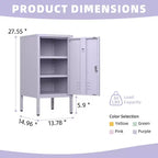 Tavolino da letto moderno minimalista con 2 ripiani regolabili, design anti-ribaltamento, mobiletto multi-scomparto