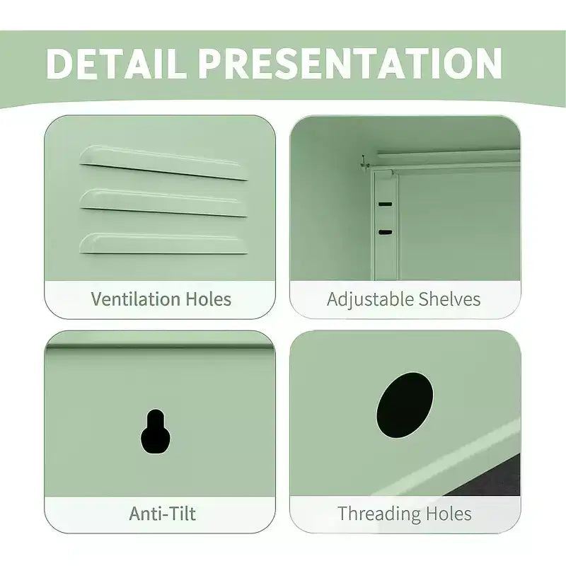 Tavolino da letto moderno minimalista con 2 ripiani regolabili, design anti-ribaltamento, mobiletto multi-scomparto