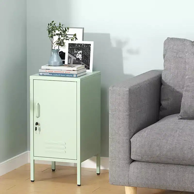 Tavolino da letto moderno minimalista con 2 ripiani regolabili, design anti-ribaltamento, mobiletto multi-scomparto
