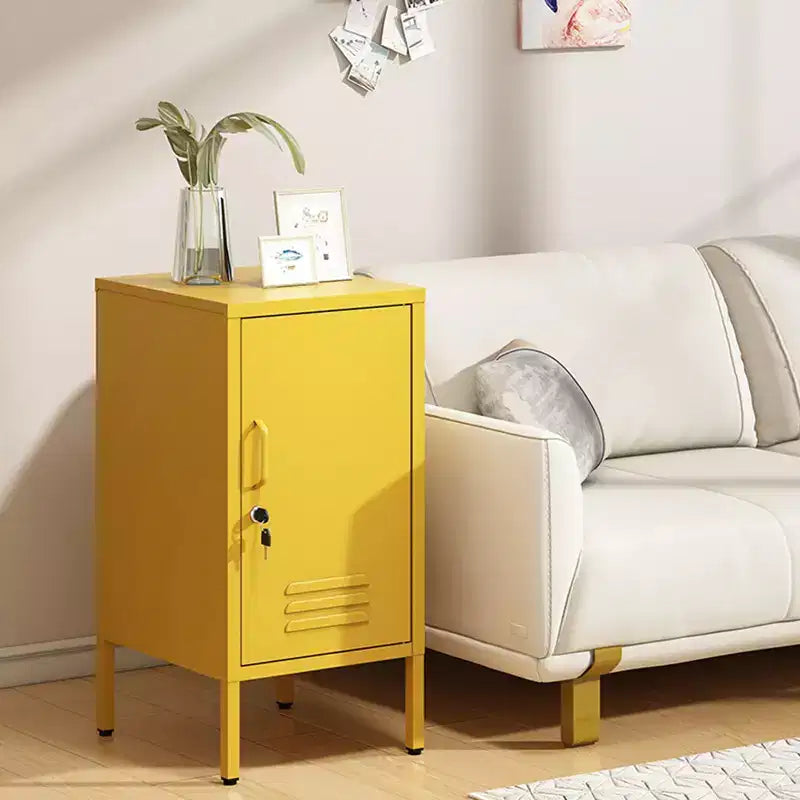 Tavolino da letto moderno minimalista con 2 ripiani regolabili, design anti-ribaltamento, mobiletto multi-scomparto