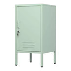 Modern Minimalist Room Side Table with 2 Adjustable Shelf,Anti-Tilt Design,Multi Storage Cabinet