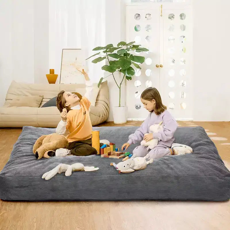 Poltrone Sacco 2 in 1, Poltrone Sacco Grandi, Cuscini da Pavimento Convertibili per Adulti, Letto Gigante a Sacco