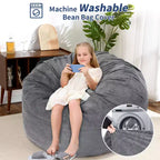 Poltrone Sacco 2 in 1, Poltrone Sacco Grandi, Cuscini da Pavimento Convertibili per Adulti, Letto Gigante a Sacco