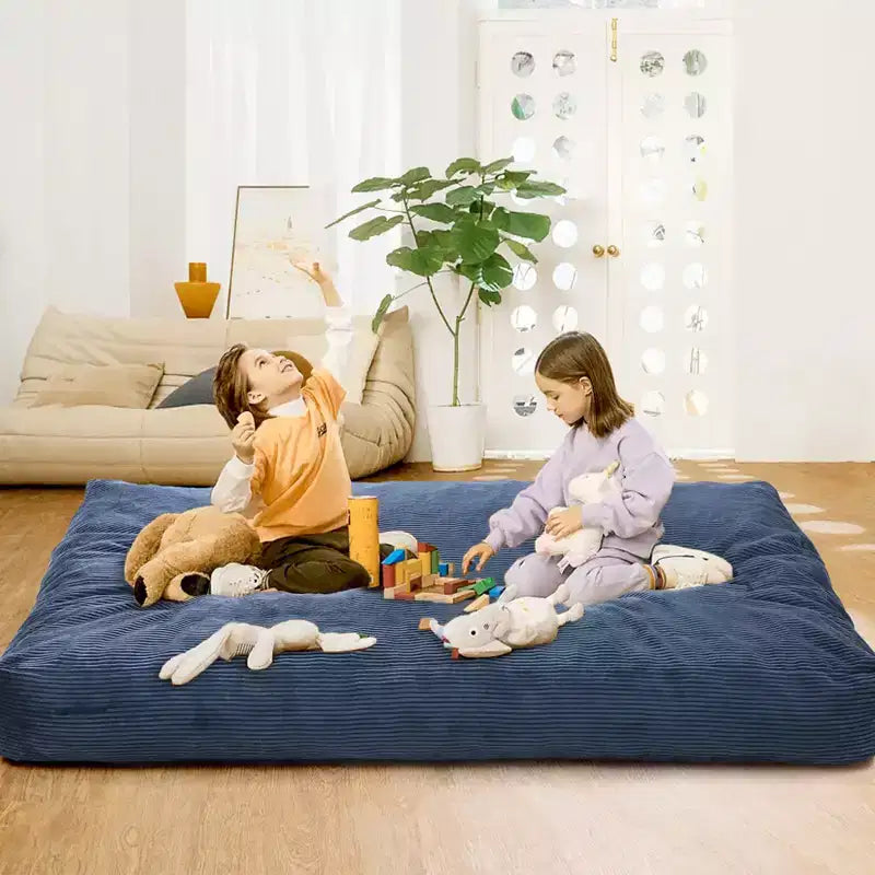 Poltrone Sacco 2 in 1, Poltrone Sacco Grandi, Cuscini da Pavimento Convertibili per Adulti, Letto Gigante a Sacco