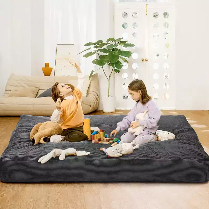 Poltrone Sacco 2 in 1, Poltrone Sacco Grandi, Cuscini da Pavimento Convertibili per Adulti, Letto Gigante a Sacco