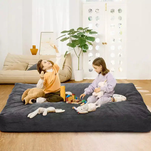 Poltrone Sacco 2 in 1, Poltrone Sacco Grandi, Cuscini da Pavimento Convertibili per Adulti, Letto Gigante a Sacco