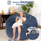 Poltrone Sacco 2 in 1, Poltrone Sacco Grandi, Cuscini da Pavimento Convertibili per Adulti, Letto Gigante a Sacco