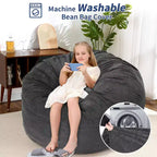 Poltrone Sacco 2 in 1, Poltrone Sacco Grandi, Cuscini da Pavimento Convertibili per Adulti, Letto Gigante a Sacco