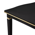 Set da Pranzo da Cucina Retro da 6 Pezzi, Tavolo Rettangolare in Legno e 4 Sedie Trapuntate con Schienale Alto e 1 Panca