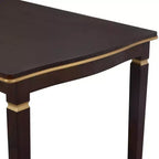 Set da Pranzo da Cucina Retro da 6 Pezzi, Tavolo Rettangolare in Legno e 4 Sedie Trapuntate con Schienale Alto e 1 Panca