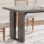 Scrivania Direzionale Grande in Legno Rustico Tavolo da Pranzo Rettangolare