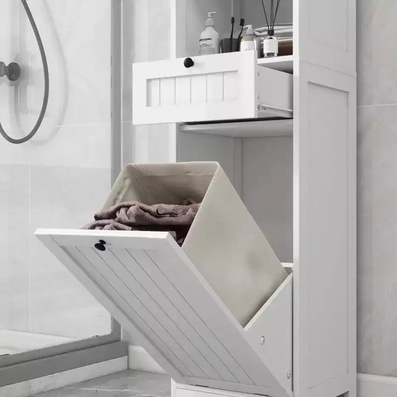 Mobiletto contenitore con un cassetto e ripiano a giorno
