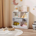 Scaffale per libri e contenitore per giocattoli per bambini