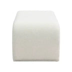 Pouf moderno Fiora imbottito in bouclé