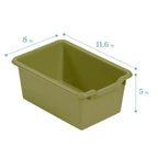 ECR4Kids Streamline mobiletto a 12 scomparti con 15 contenitori a bocca di lupo, 3x4, mobili per bambini