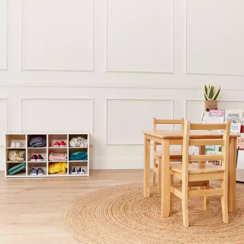 ECR4Kids Streamline mobiletto a 12 scomparti con 15 contenitori a bocca di lupo, 3x4, mobili per bambini
