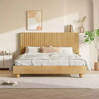 Christopher Knight Home Elion Farmhouse Wooden Bed with Reeded Headboard