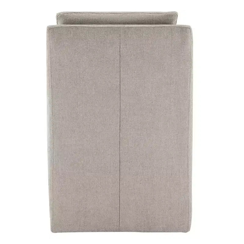 Sedia da pranzo moderna con braccioli e rotelle Spruce&Spring, nessun assemblaggio richiesto