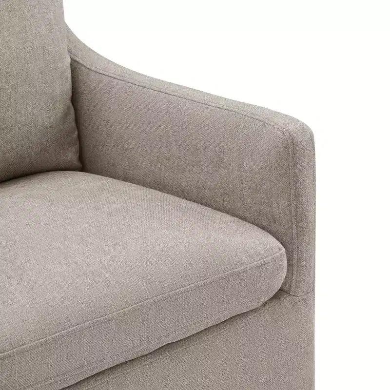 Sedia da pranzo moderna con braccioli e rotelle Spruce&Spring, nessun assemblaggio richiesto