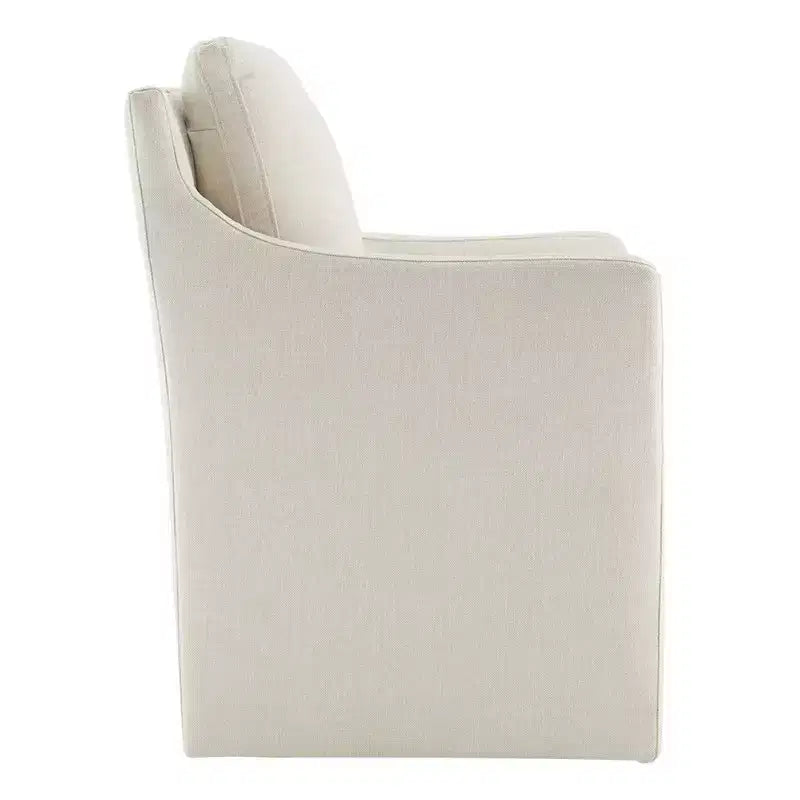 Sedia da pranzo moderna con braccioli e rotelle Spruce&Spring, nessun assemblaggio richiesto