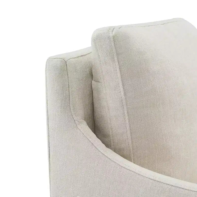 Sedia da pranzo moderna con braccioli e rotelle Spruce&Spring, nessun assemblaggio richiesto