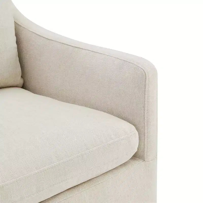Sedia da pranzo moderna con braccioli e rotelle Spruce&Spring, nessun assemblaggio richiesto