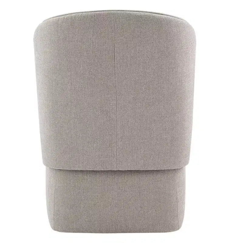 Sedia da pranzo moderna Spruce&Spring con rotelle e schienale avvolgente