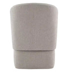 Sedia da pranzo moderna Spruce&Spring con rotelle e schienale avvolgente
