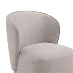 Sedia da pranzo moderna Spruce&Spring con rotelle e schienale avvolgente