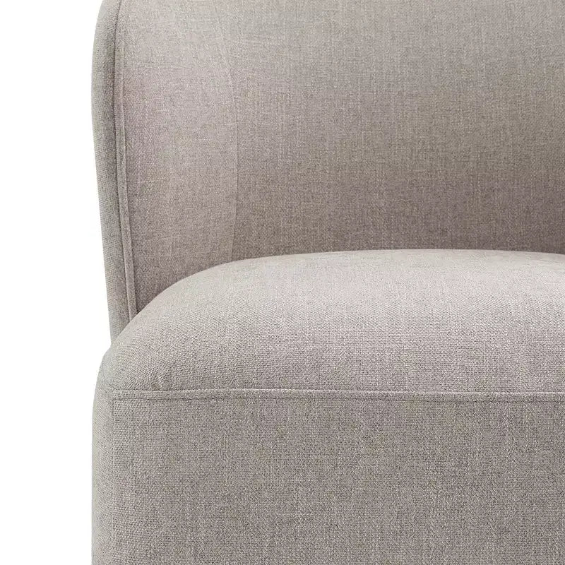 Sedia da pranzo moderna Spruce&Spring con rotelle e schienale avvolgente