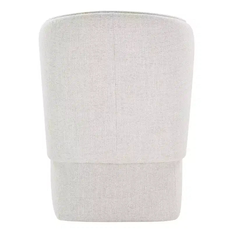 Sedia da pranzo moderna Spruce&Spring con rotelle e schienale avvolgente