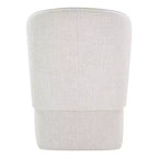 Sedia da pranzo moderna Spruce&Spring con rotelle e schienale avvolgente