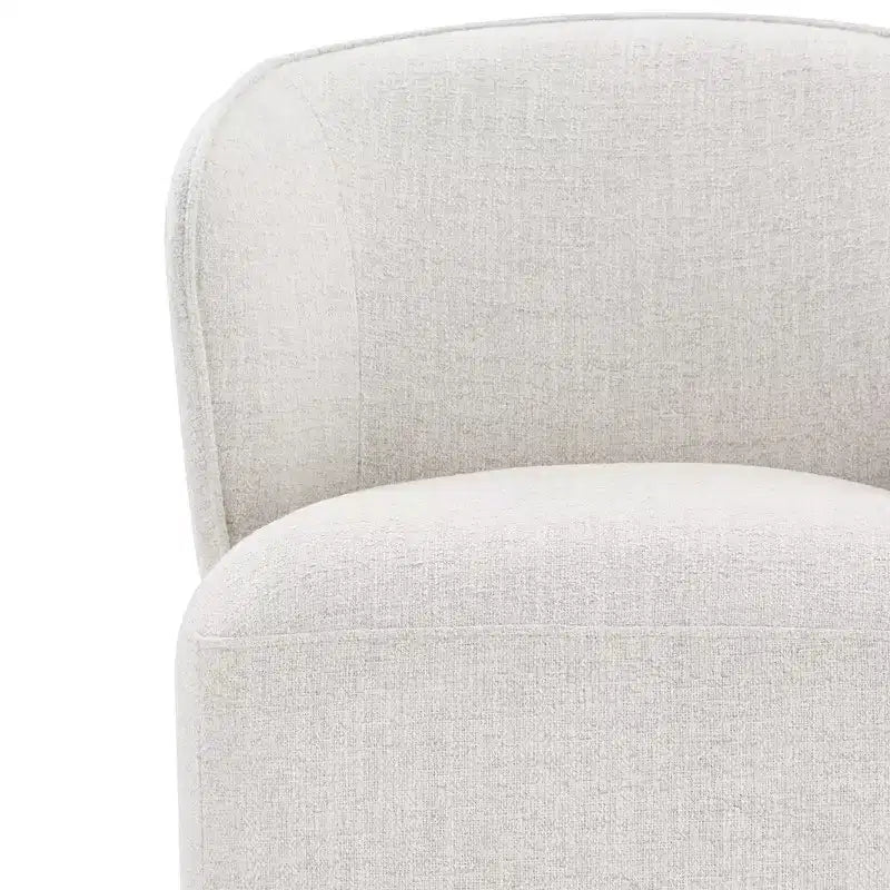 Sedia da pranzo moderna Spruce&Spring con rotelle e schienale avvolgente