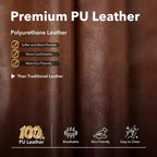 Poltrona reclinabile girevole e a dondolo oversize con massaggio rilassante e calore lombare, poltrona reclinabile manuale con portabicchieri, tessuto ciniglia/PU