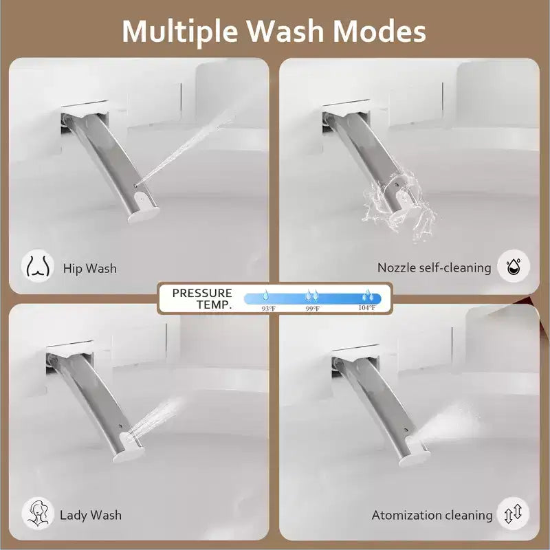 Smart Toilet, Lavaggio femminile, Ugello rimovibile, Copertura in schiuma, Bastoncino profumato
