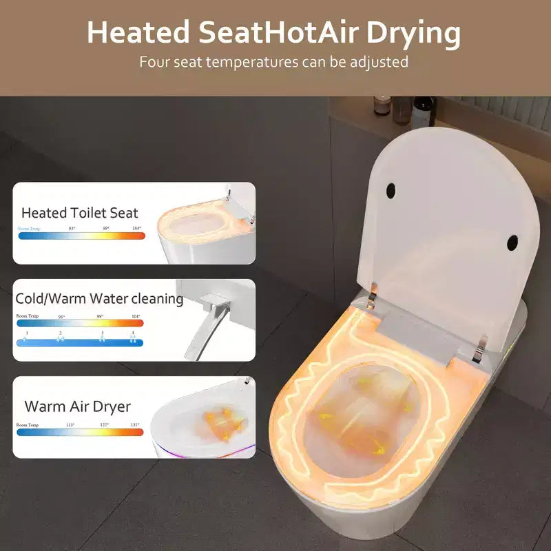Smart Toilet, Lavaggio femminile, Ugello rimovibile, Copertura in schiuma, Bastoncino profumato