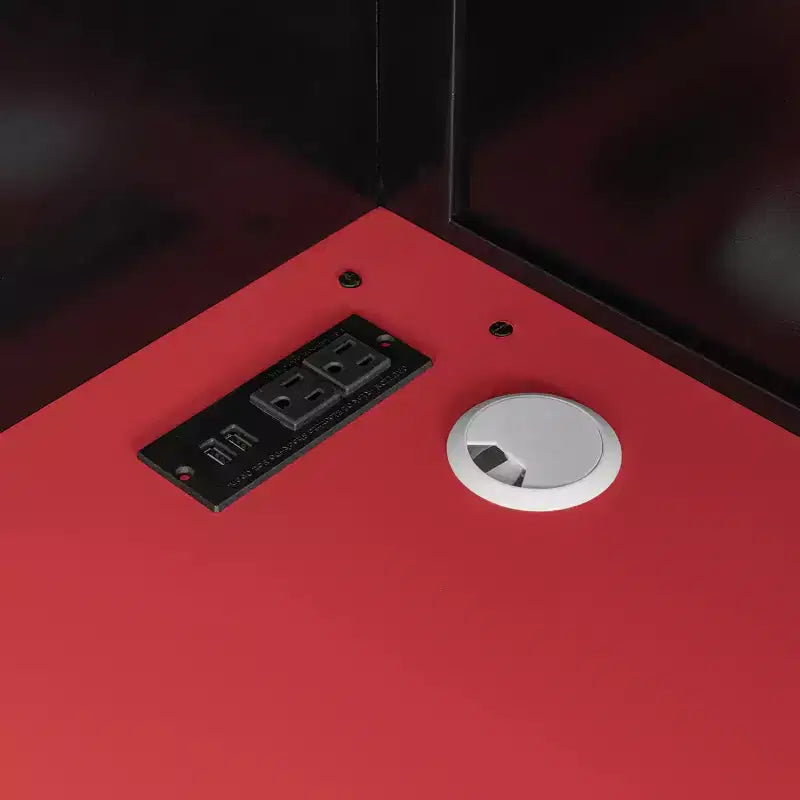 Letto a soppalco matrimoniale con scrivania, mensole, luci e stazione di ricarica, letto gaming in legno per adolescenti e adulti, nessuna molla necessaria