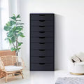 Home Imports Emporium Cassettiera Classificatore da Ufficio a 9 Cassetti con Cassetti Alti