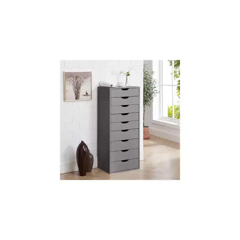 Home Imports Emporium Cassettiera Classificatore da Ufficio a 9 Cassetti con Cassetti Alti