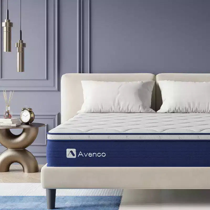 Materasso Ibrido Avenco Medium Twin da 10 pollici con Memory Foam/Molle Insacchettate in Scatola