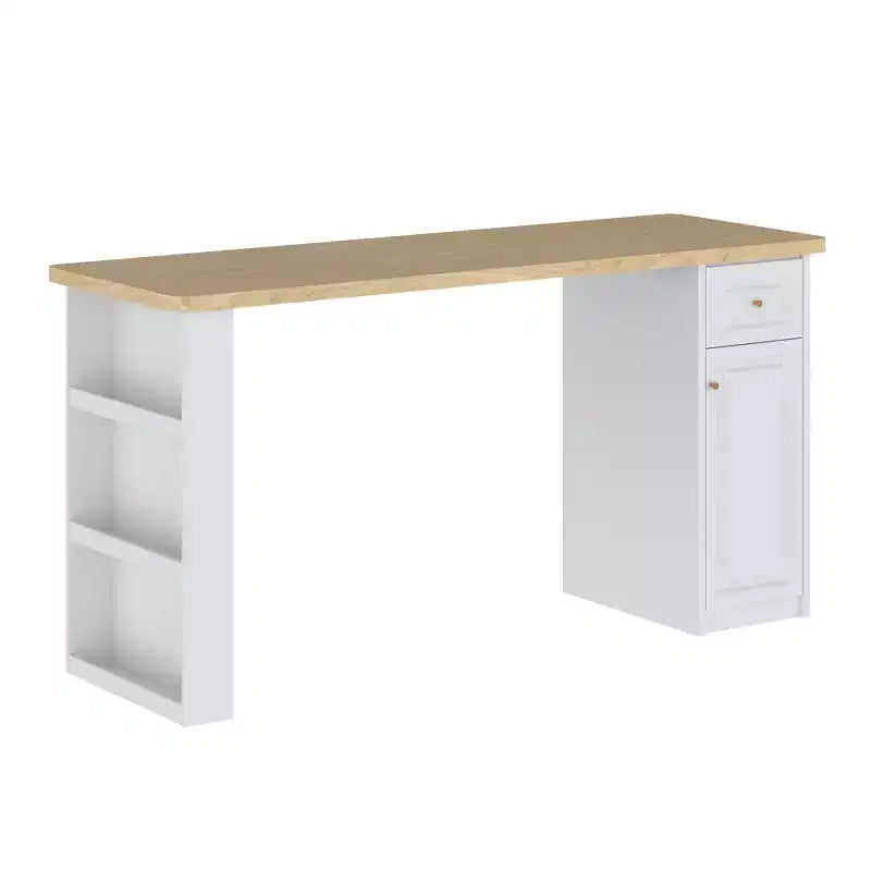 Famapy 82,6''L Piano d'appoggio per Lavanderia, Ripiano Lavatrice Asciugatrice, Ripiano Regolabile e Cassetto, Organizzazione Lavanderia, Mobile Contenitore Tavolo per Lavanderia