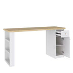 Famapy 82,6''L Piano d'appoggio per Lavanderia, Ripiano Lavatrice Asciugatrice, Ripiano Regolabile e Cassetto, Organizzazione Lavanderia, Mobile Contenitore Tavolo per Lavanderia