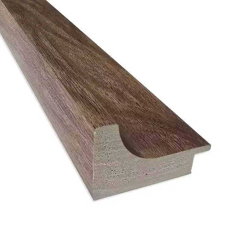 Specchio da parete per bagno Amanti Art Pia Petite Bevel marrone medio 28,75 x 22,75 pollici