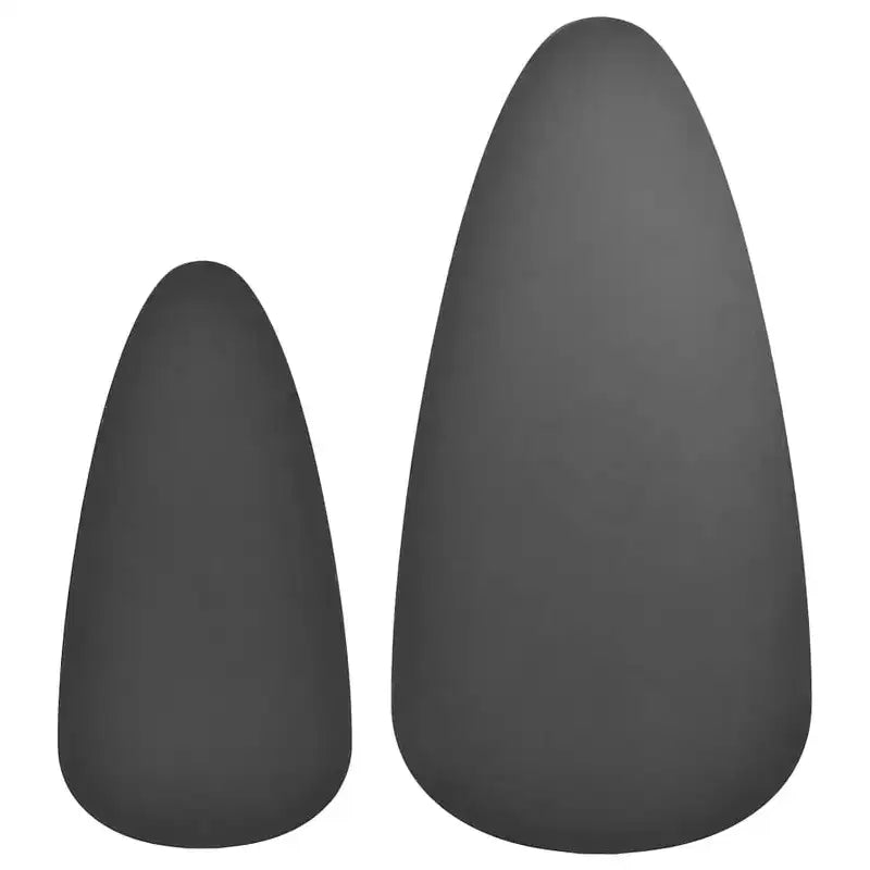 Tavolino da caffè, set da 2, nero, gambe in legno massello di pino, piano in MDF