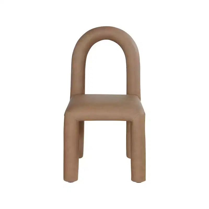 Sedia da pranzo Amari in pelle vegana, set da 2